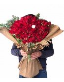 100 Kırmızı 1 Beyaz Gül