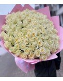 101 Adet Beyaz Gül Buketi