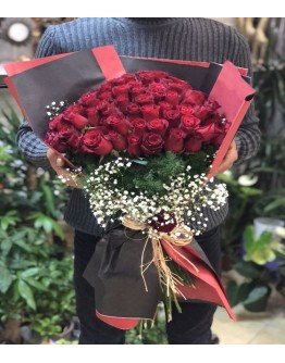 60 Adet Kırmızı Gül