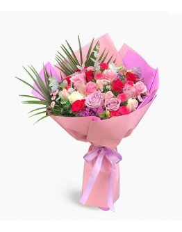 Farklı Renkler Gül Buketi