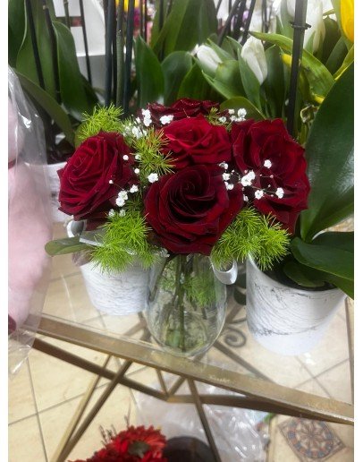 5 Adet Kırmızı Gül