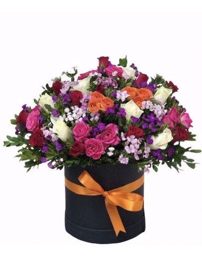 Mix Star Renkli Gül Aranjmanı