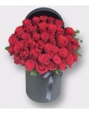 Siyah Kutusunda 41 Adet Kırmızı Gül