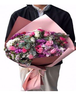 Tatlı Pembe Gül Buketi